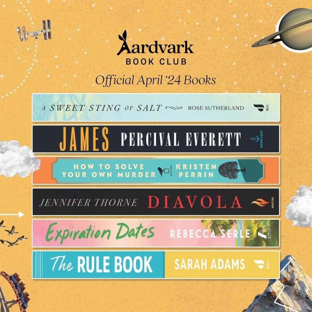 April 2024 Aardvark Book Club Hints &&nbsp;Selections