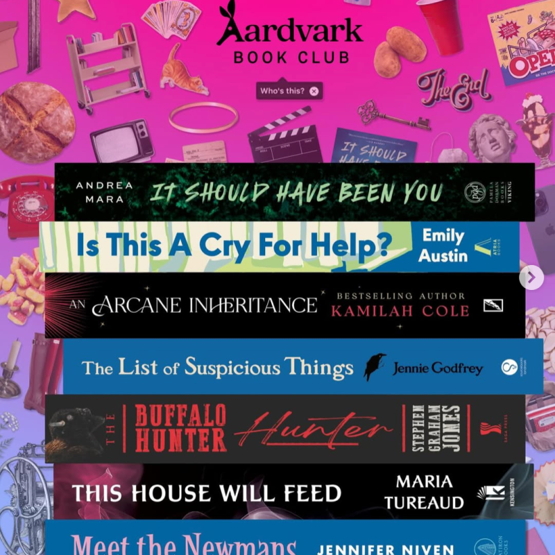 January 2026 Aardvark Book Club Hints &&nbsp;Picks