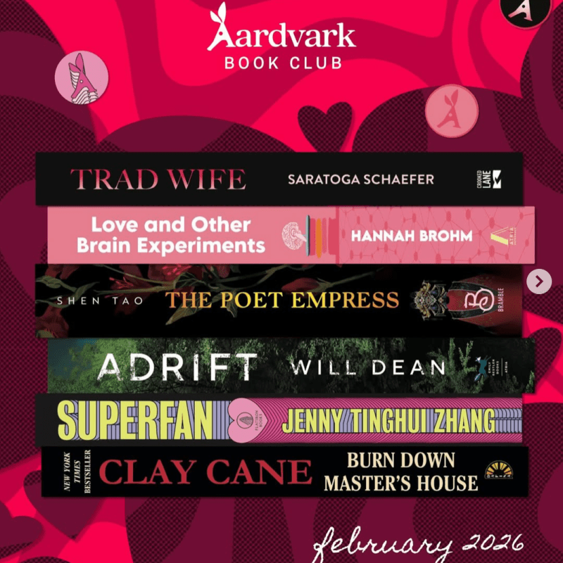 February 2026 Aardvark Book Club Hints &&nbsp;Picks